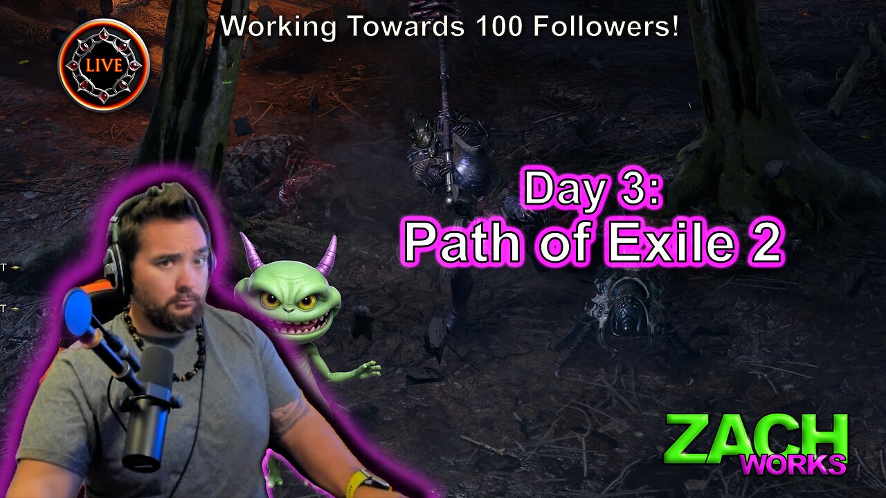 Day 3 - Path of Exile 2 with Fizz & Glorb – 100 Follower Goal Closing In!