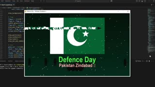 Pakistan Defence Day Special | PyGame Animation | Pakistan Zindabad