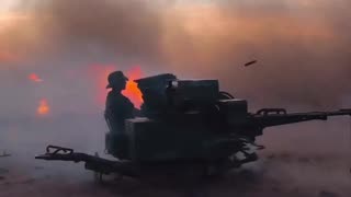 Venezuelan Artillery Corps Practicing Coastal Defense