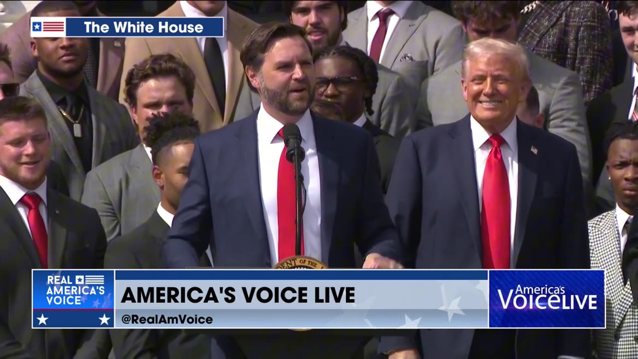 OHIO STATE ALUM VP VANCE WELCOMES THE 2024 NATIONAL CHAMPIONS TO THE WHITE HOUSE!