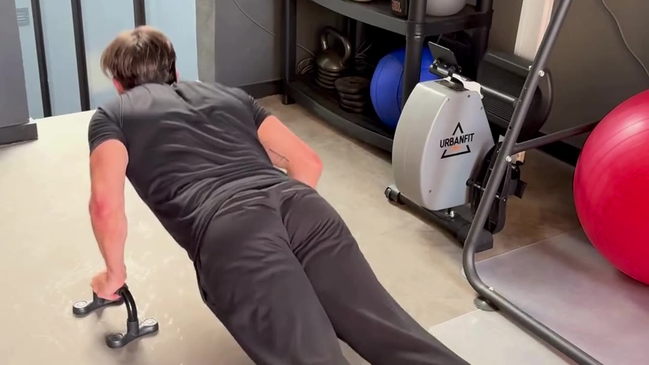 Push Up Bars Strength Training - Home Fitness Training