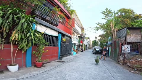 Serene Afternoon on Fortune Street in Taguig City in the Philippines