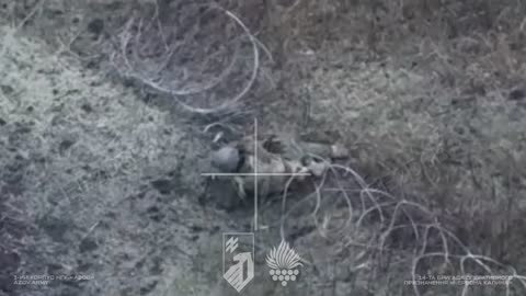 Russian Soldier Gets Ensnared in Razor-Wire Barrier