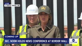 DHS Sec. Noem announces the southern border wall will be painted black to "