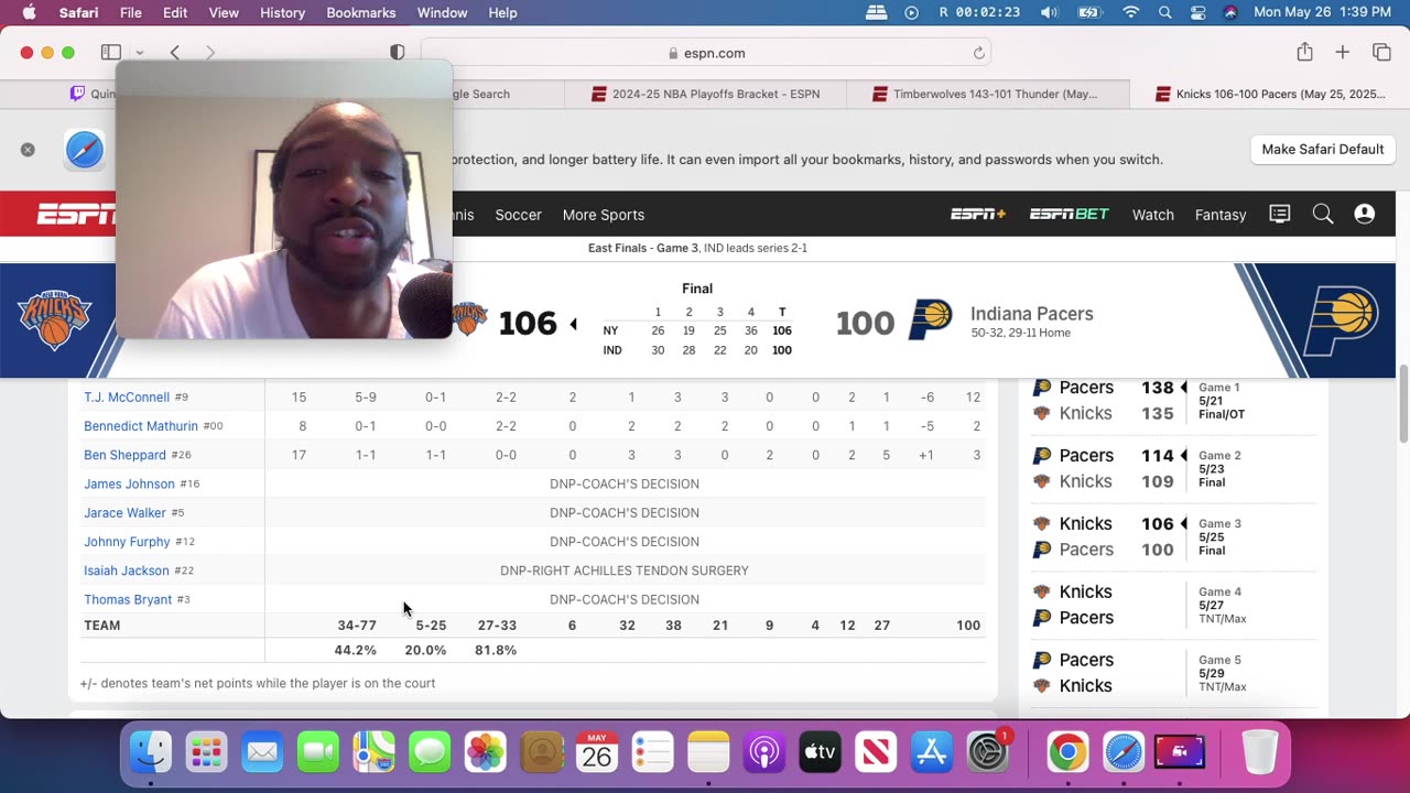 NBA playoffs round 3 game 4 Thunder vs Twolves rant