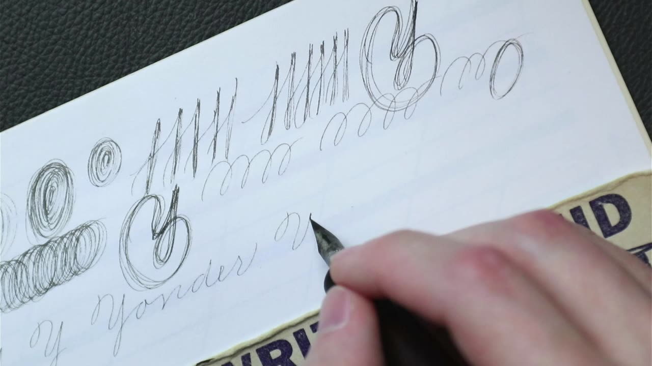 Capital Y in cursive