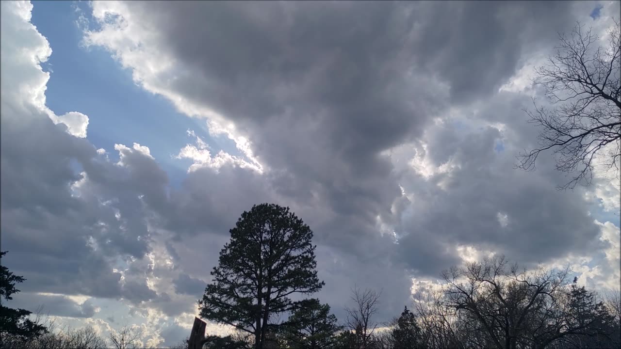 Clashing winds: storm clouds timelapse