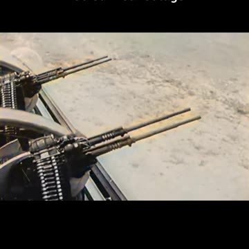 B-29 weapon system test 1945 ✈️🔥 #ColourizedFootage