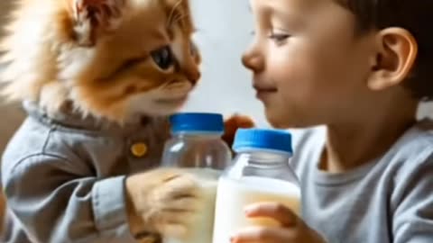 Dudi Dudi Dum Dum song 🐥 🐈 🍼 #shortsfeed #catlover #dudidudidam #cutecat