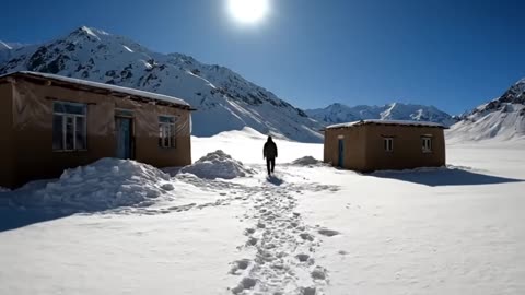Surviving in a Snow Covered Village Life in Extreme Cold Year Round