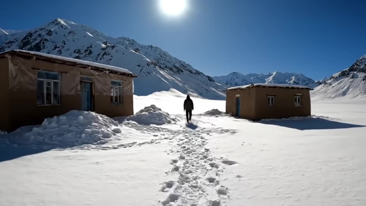 Surviving in a Snow Covered Village Life in Extreme Cold Year Round