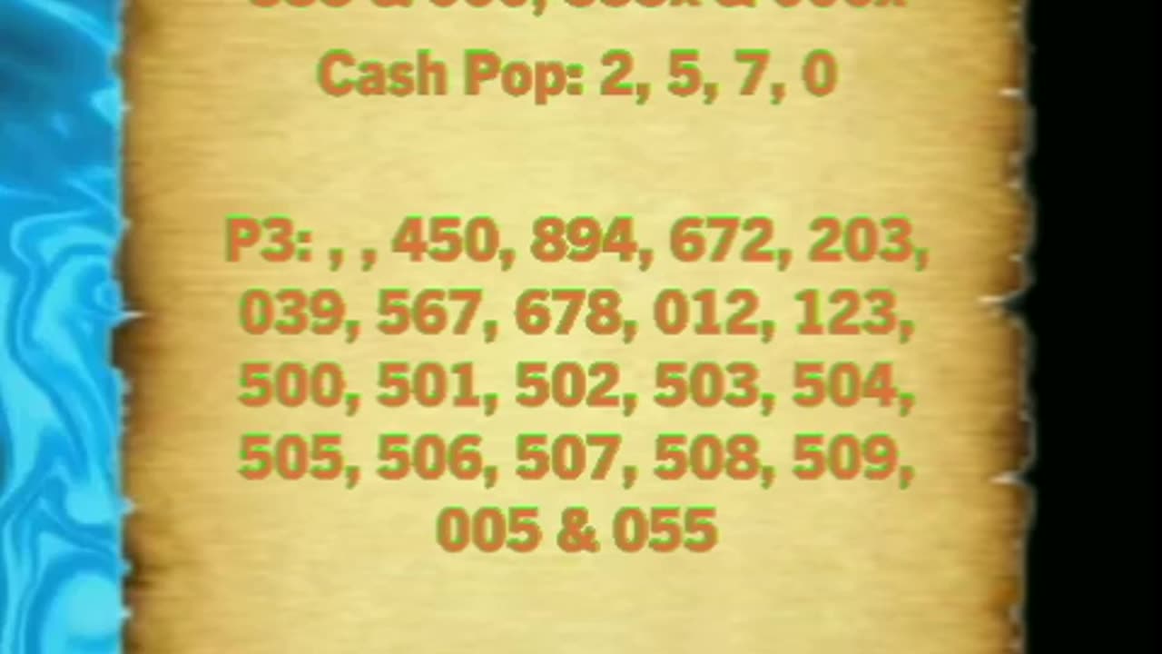 9-5 ANY YEAR Daily Date Numbers & TTT for Pick 2, 3, 4 & 5 Lotto Lottery Players