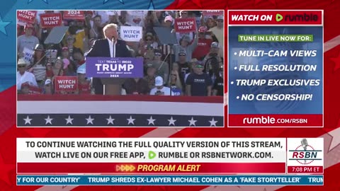 MARCH 25 2023 President Trump Holds First 2024 Campaign Rally in WACO, TX