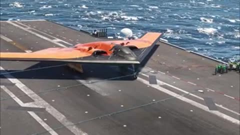 Stealth Bomber Landing on Aircraft Carrier - Incredible Military Aviation!