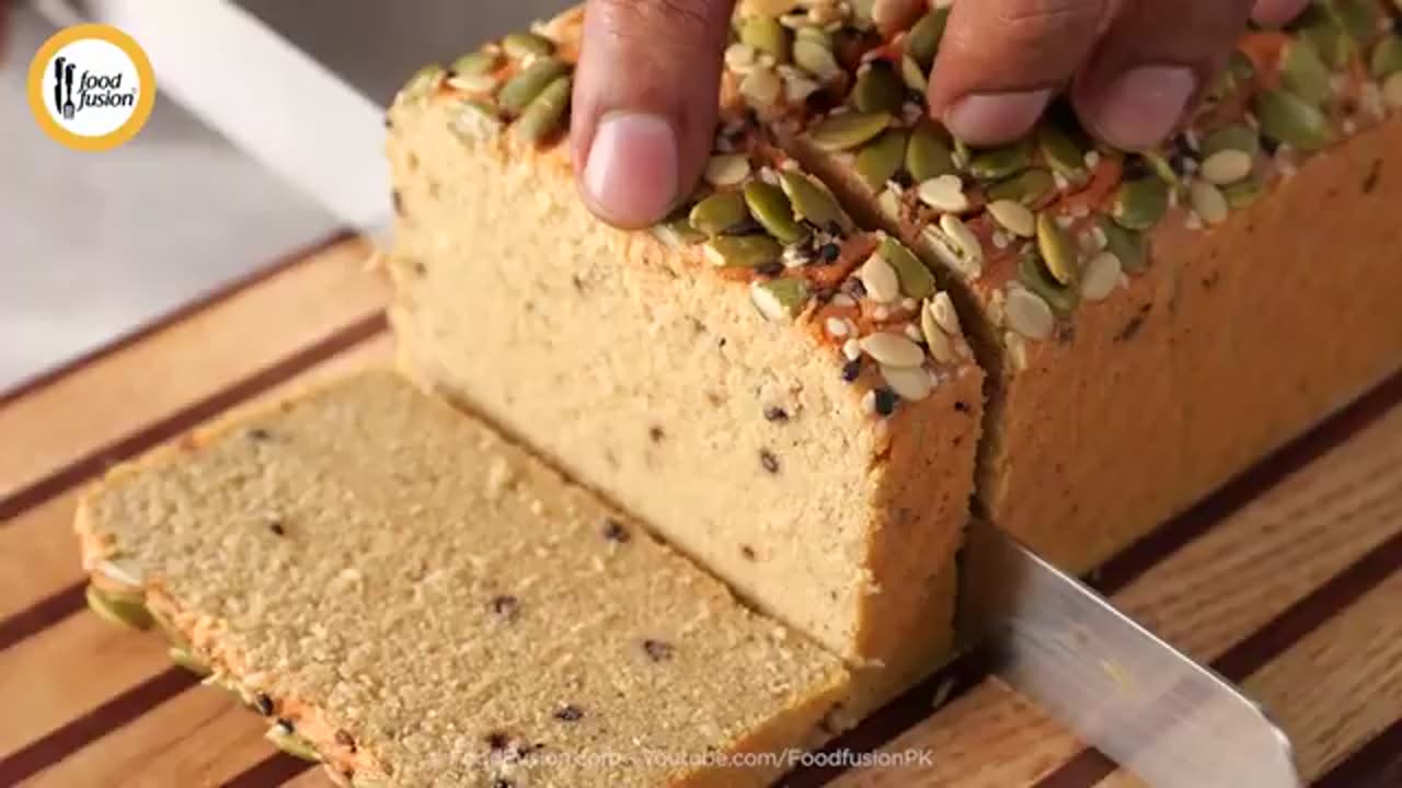 Recipie # 7 - High Protein Gluten free Lentil Bread Recipe by Food Fusion