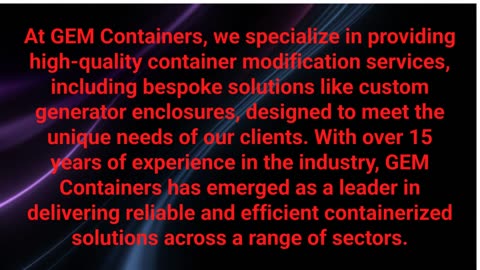 GEM Containers LLC – Custom Containers in Miami, FL
