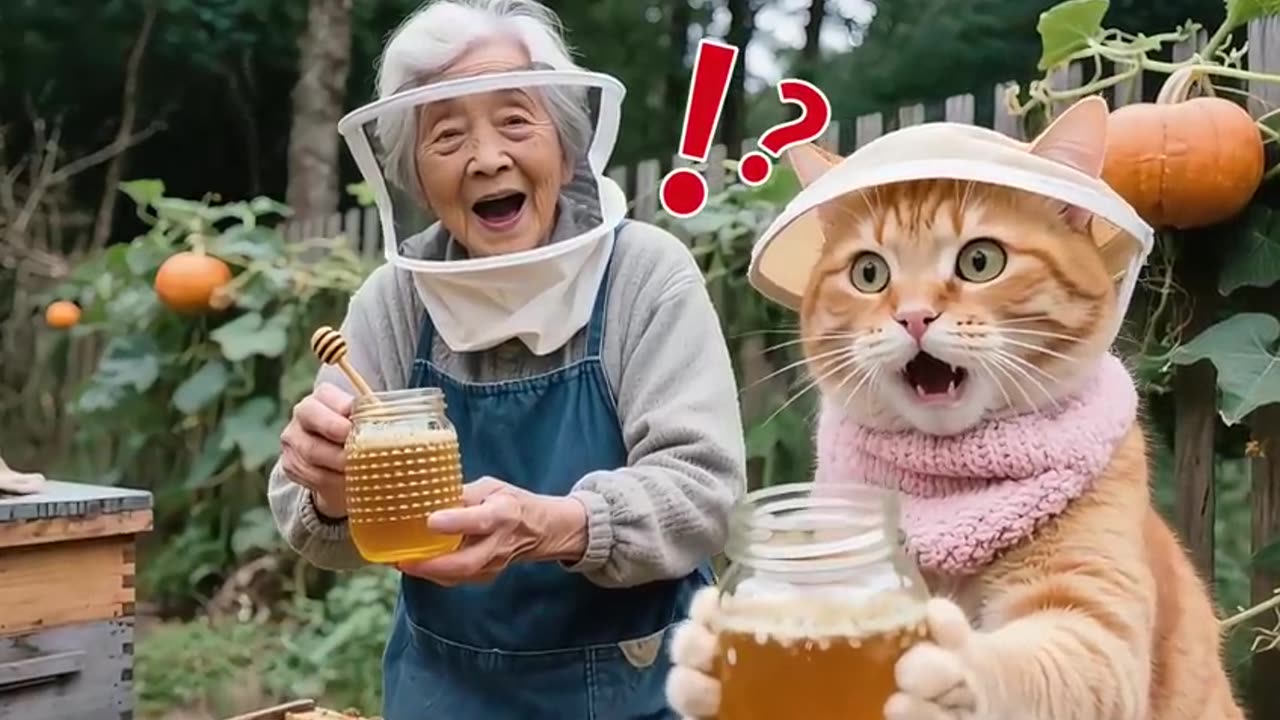 Puffy Cheeks! Tiger-Hat Kitten Stung Ьу Bees While Harvesting Honey