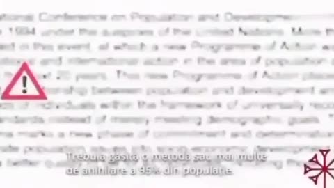 In 1994 160 Nations Agreed to Reduce the World Population to 800 Million by 2030...