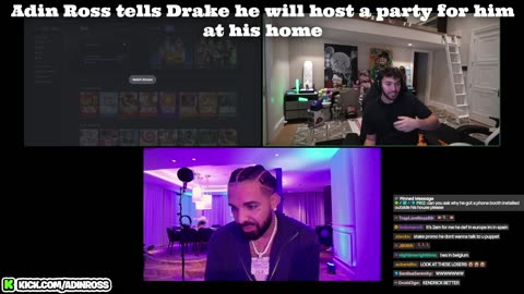 Adin Ross x Drake