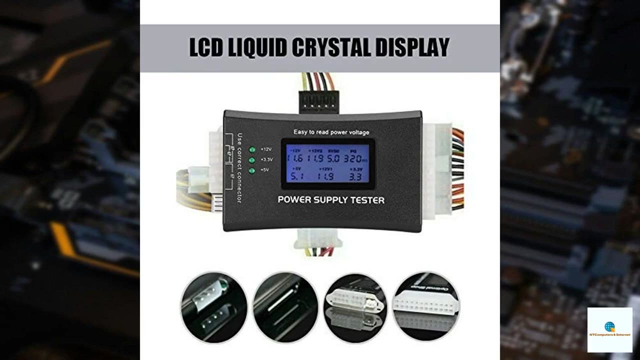 Computer ATX Power Supply Tester,ATX Power Supply Computer Host Inspection and Maintenance