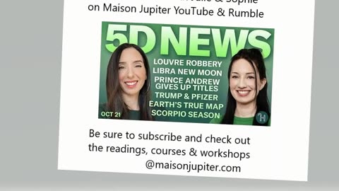 ✨ 5D NEWS Oct 21 • Louvre Robbery, Libra New Moon, Prince Andrews & more!