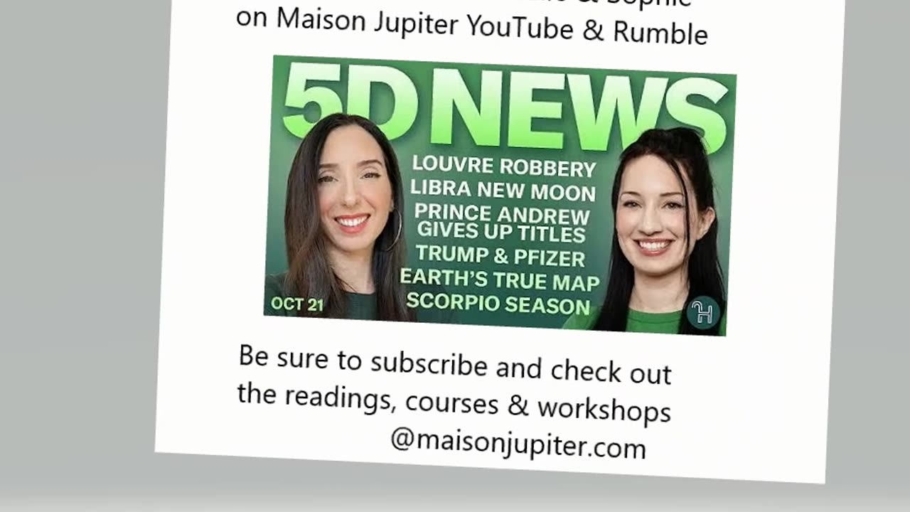 ✨ 5D NEWS Oct 21 • Louvre Robbery, Libra New Moon, Prince Andrews & more!