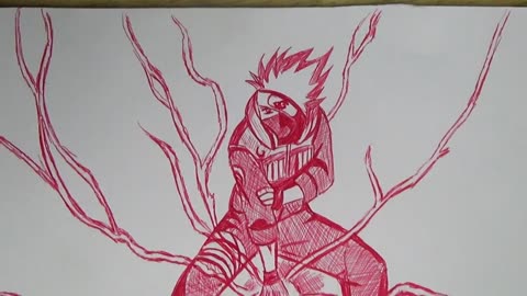 ⚡️ How to Draw Kakashi Hatake – Step-by-Step Anime Drawing Tutorial for Beginners! 🎨