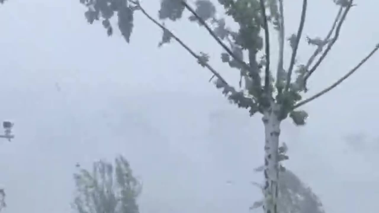 A Strong Wind And Rainstorm Hit Jinqiao, Pudong, Shanghai, China (08/25/2025)