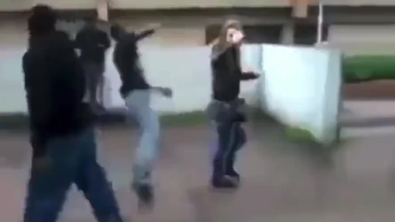 Africans Attack European girl