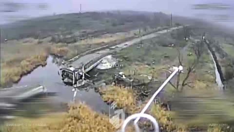 Multiple Russian Tanks and APCs Are Wiped Out