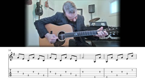 On Top of Old Smoky - Crosspicking Guitar Lesson (Sheet Music + TAB)
