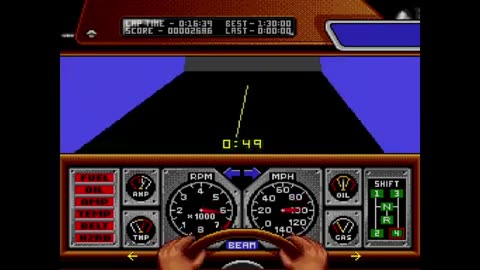 SNES Race Drivin' Improved Roadster Stunt Track