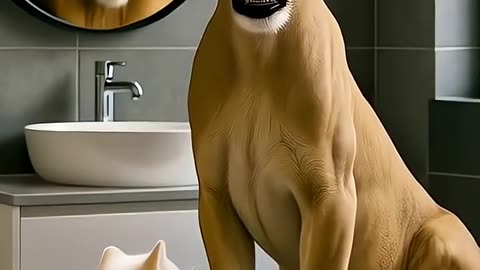 Lion Went to a Kitten Barber… BIG Mistake! 🐱✂️🦁 Funny AI Animation #ai猫