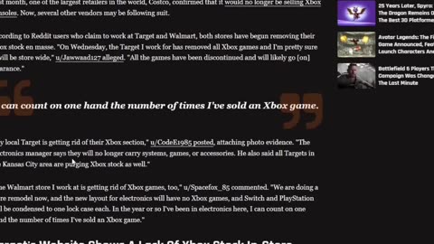 Supply On Xbox Getting Low At Stores #xbox #videogames #physicalgames #bovcast