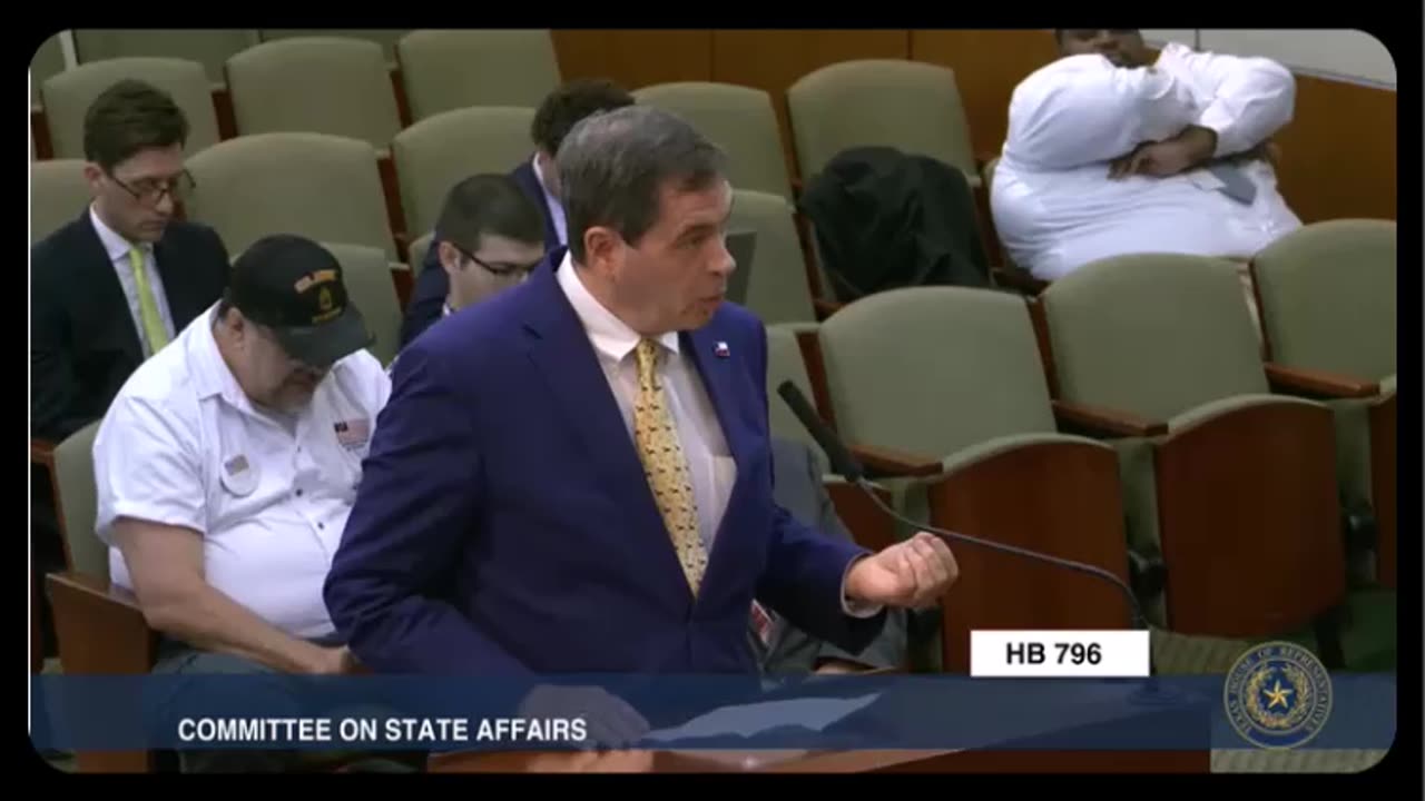 Tom Glass Testimony In Favor of Texas Sovereignty Act - HB 796