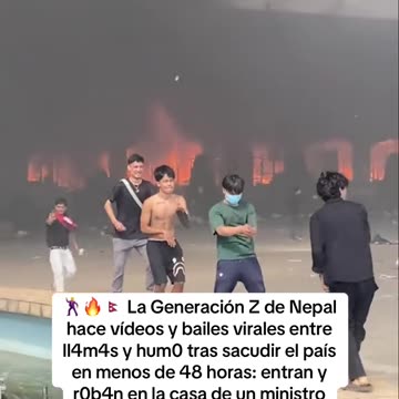 🕺🔥🇳🇵 La Generación Z de Nepal hace vídeos y bailes virales entre ll4m4s y hum0 tras sacudir el país