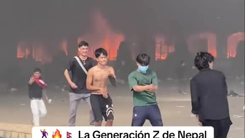 🕺🔥🇳🇵 La Generación Z de Nepal hace vídeos y bailes virales entre ll4m4s y hum0 tras sacudir el país