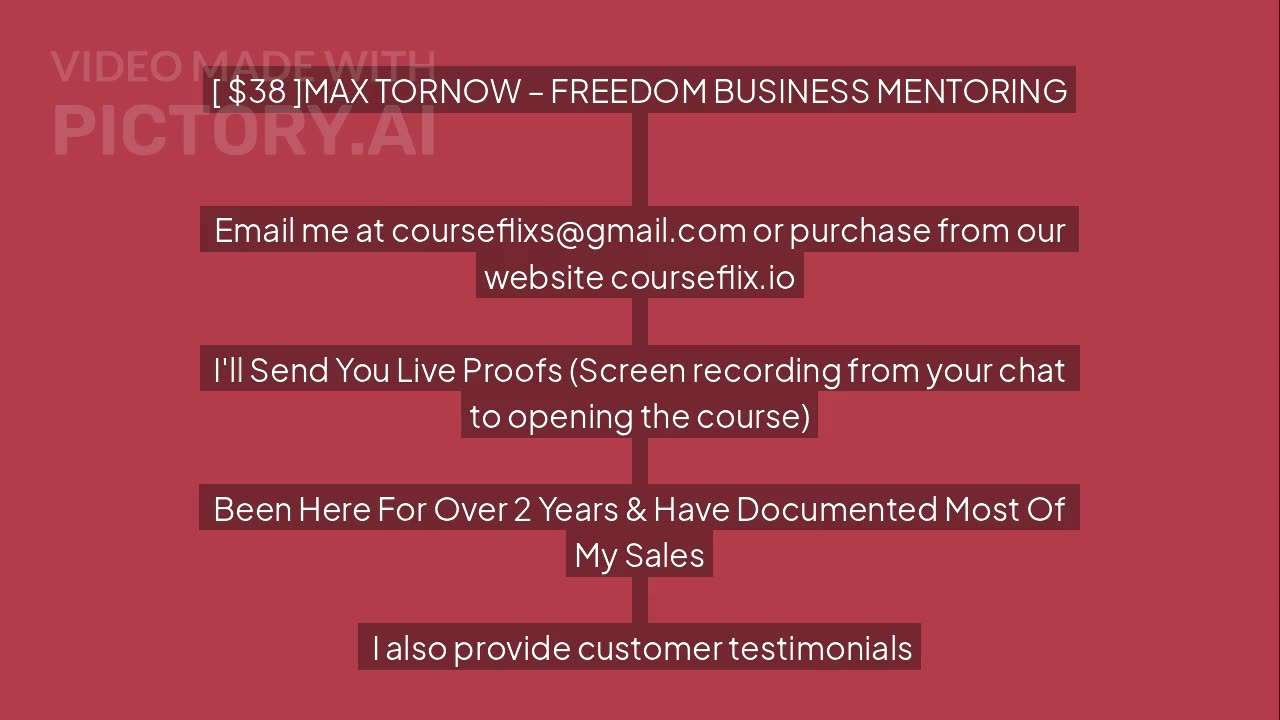 Download MAX TORNOW – FREEDOM BUSINESS MENTORING