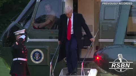 WATCH: President Trump returns to White House after a Gala at the Trump National Golf Course