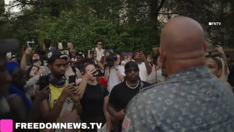 Elated Crowd Outside NYC Federal Court Reacts to Judge's Denial of Bail for Sean 'Diddy'