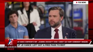JD Vance Confronts Rep. Jasmine Crockett Over ‘I Didn’t Say Hurt Somebody’ Remark