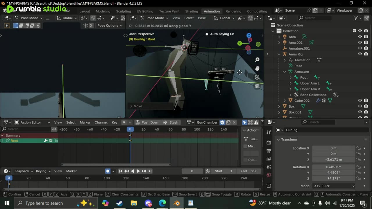animating