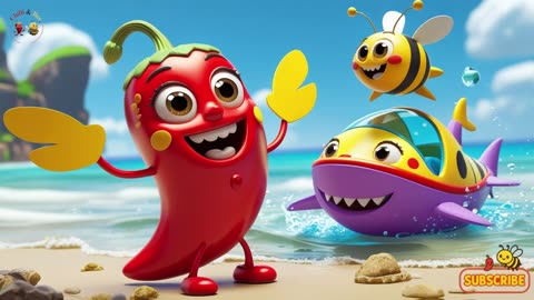 Chilli and Bee Explore the Ocean with Baby Shark | Learn About Sea Creatures