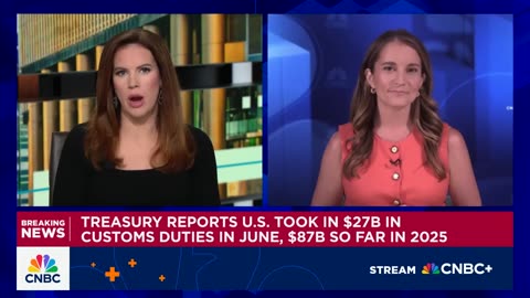 [2025-07-11] U.S. Treasury posts $27 billion budget surplus in June