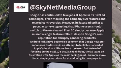 Google Trolls Apple Again Pixel 10 Ad Takes Aim at iPhone Over Missing Feature #news #google