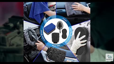 AUTODECO 40Pcs Car Wash Detailing Kit Cleaning Kits with Foam Gun Sprayer Vacuum
