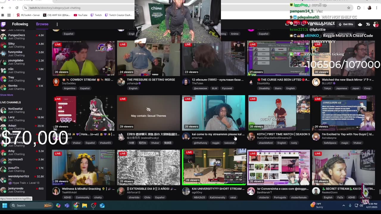 🔴KAI CENAT GIVING AWAY 100,000 Live 🟦BIG NIGHT LOCK IN🟦THE BIGGEST DWARF🟦CLICK HERE🟦