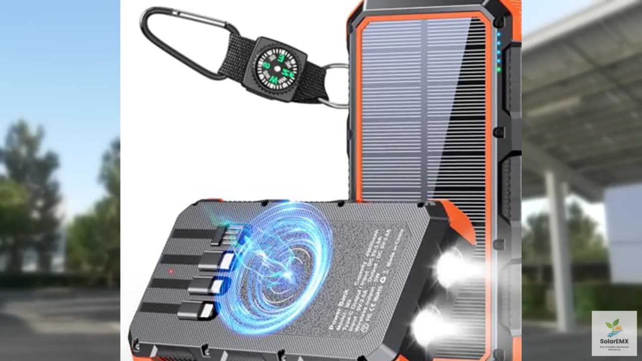 Solar Charger Power Bank 49800mAh Wireless Charger QC 3.0 Fast Charging Power Ba