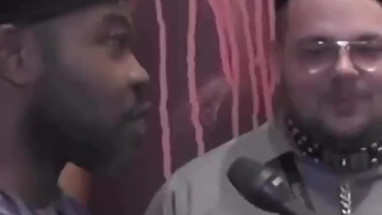 Fat White Beta Male Cuck submits himself before a random Black guy by his deranged GF