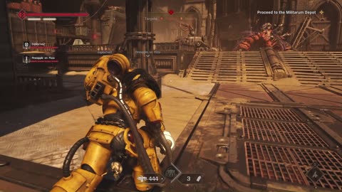 Space Marine 2 40K Imperial Fist Heavy intense gameplay